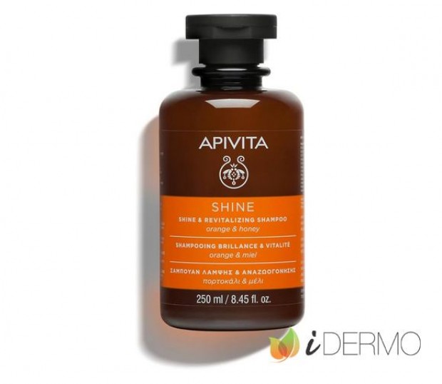 CHAMPÚ BRILLO Y VITALIDAD CON NARANJA Y MIEL